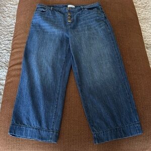 LOFT Indigo Cropped Jeans